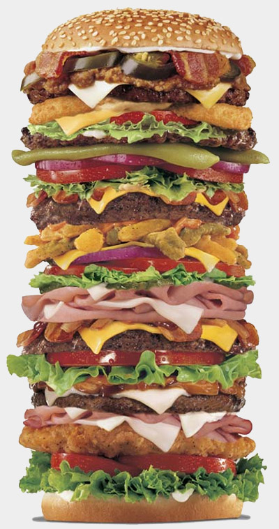 Fast Food Zone Diet on Over The Top Burgers    The Delivery Zone   The Delivery Com Blog