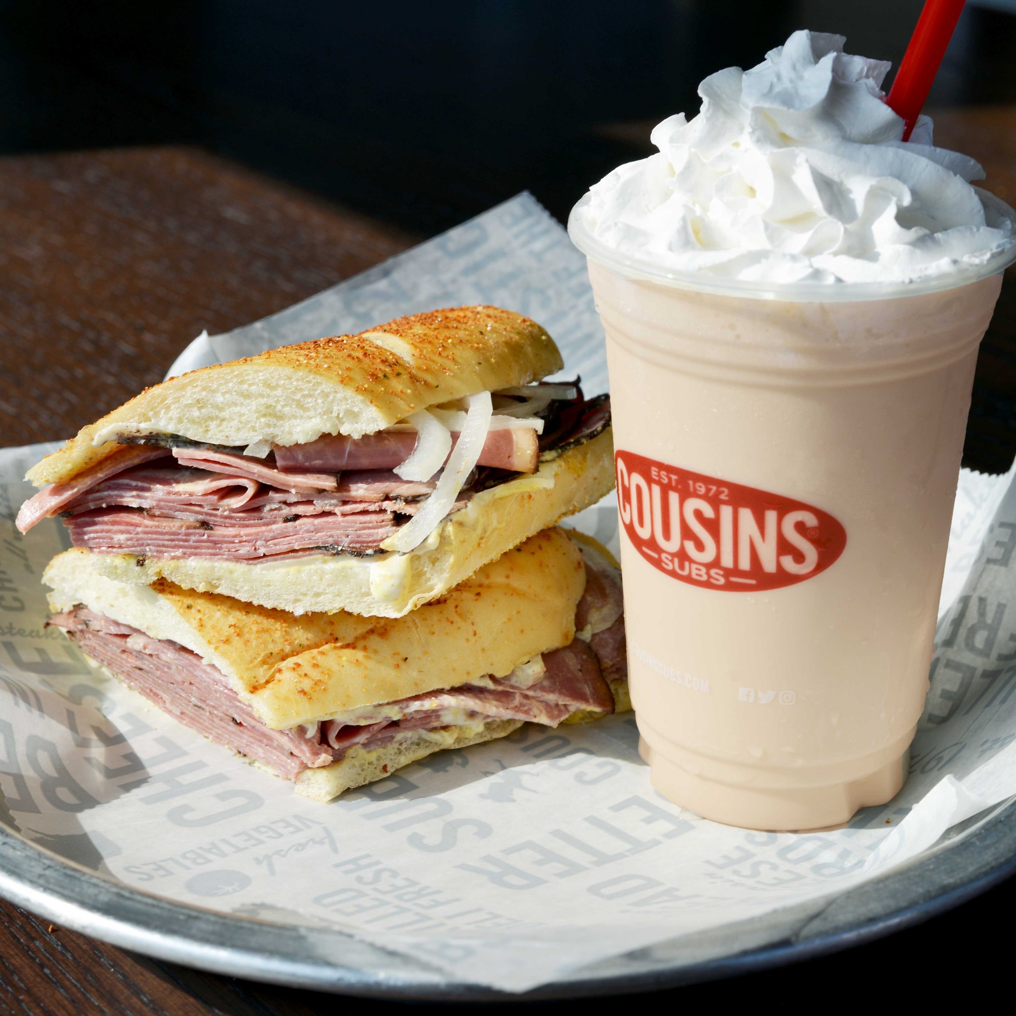 Cousins Subs partners with delivery.com to offer local restaurant delivery.